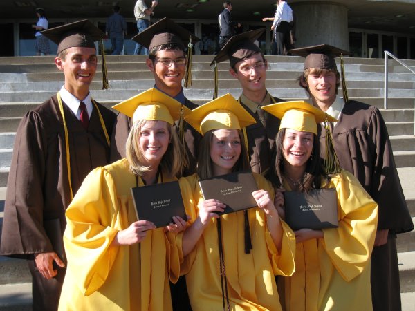 Daniel with some of his graduating friends