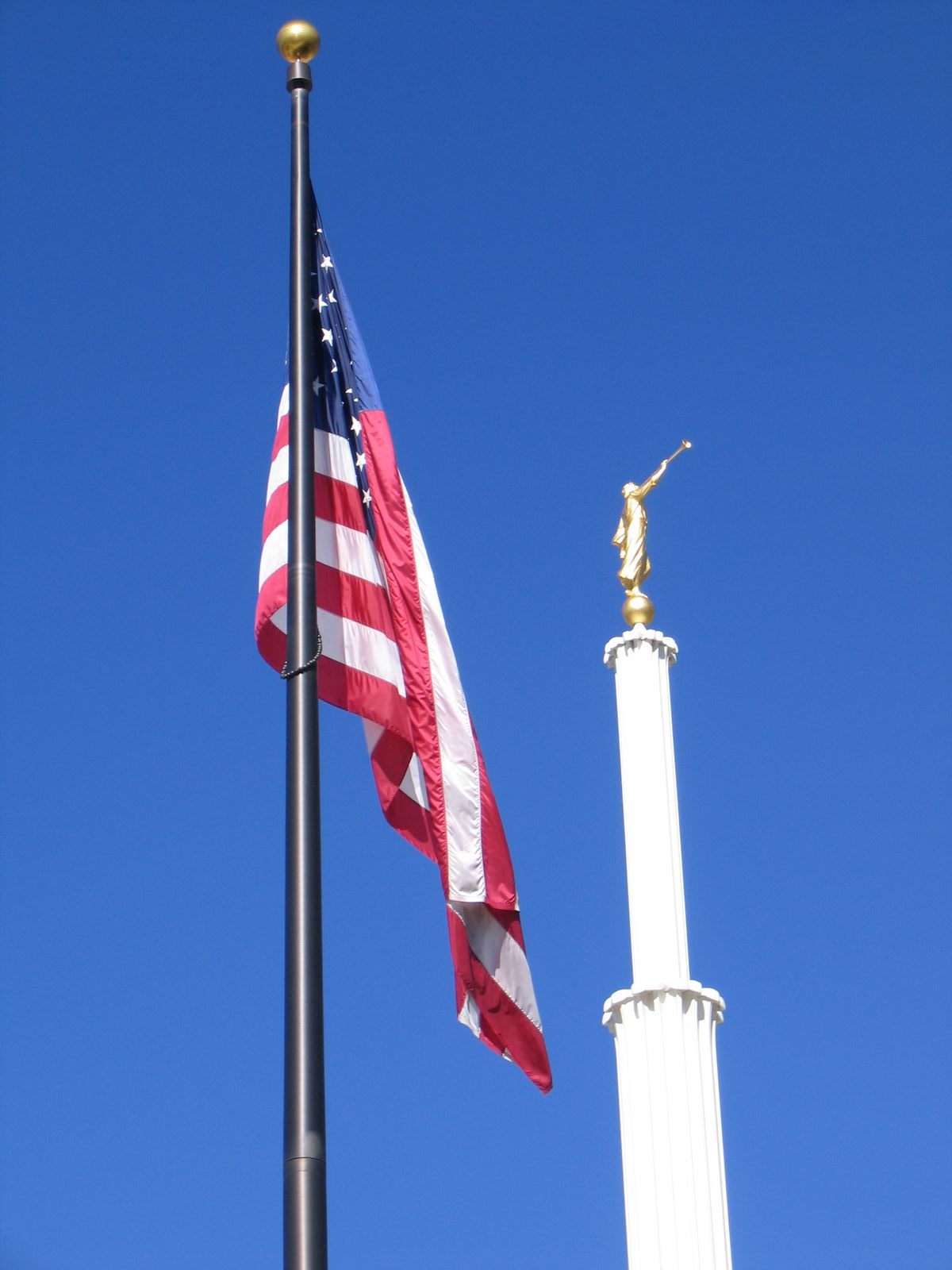 Flag at the Provo Temple