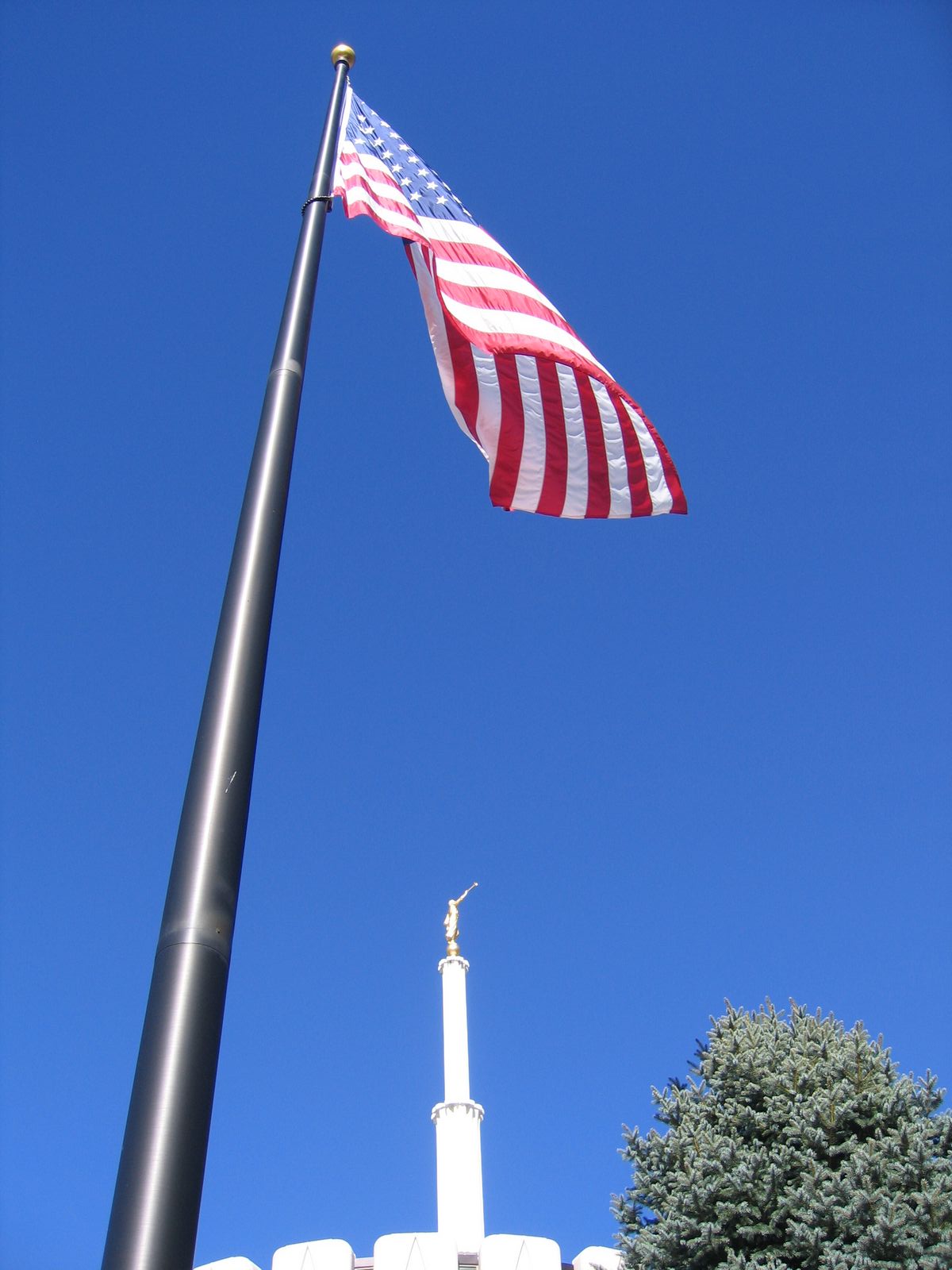 Flag at the Provo Temple