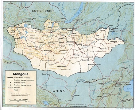 Map of Mongolia