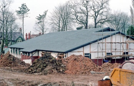 Crewe Chapel under construction in 1984