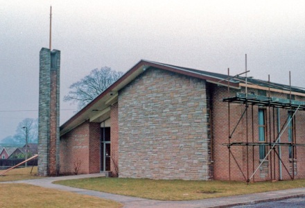 Macclesfield Chapel undergoing renovation in 1984