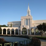 The Bountiful Temple showing the entrance at the north