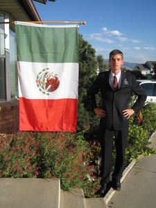 Jake by the Mexican Flag