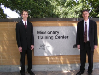 Jake and his Dad at the MTC August 2006