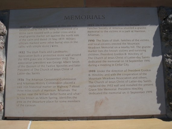 Grave Site Memorials List