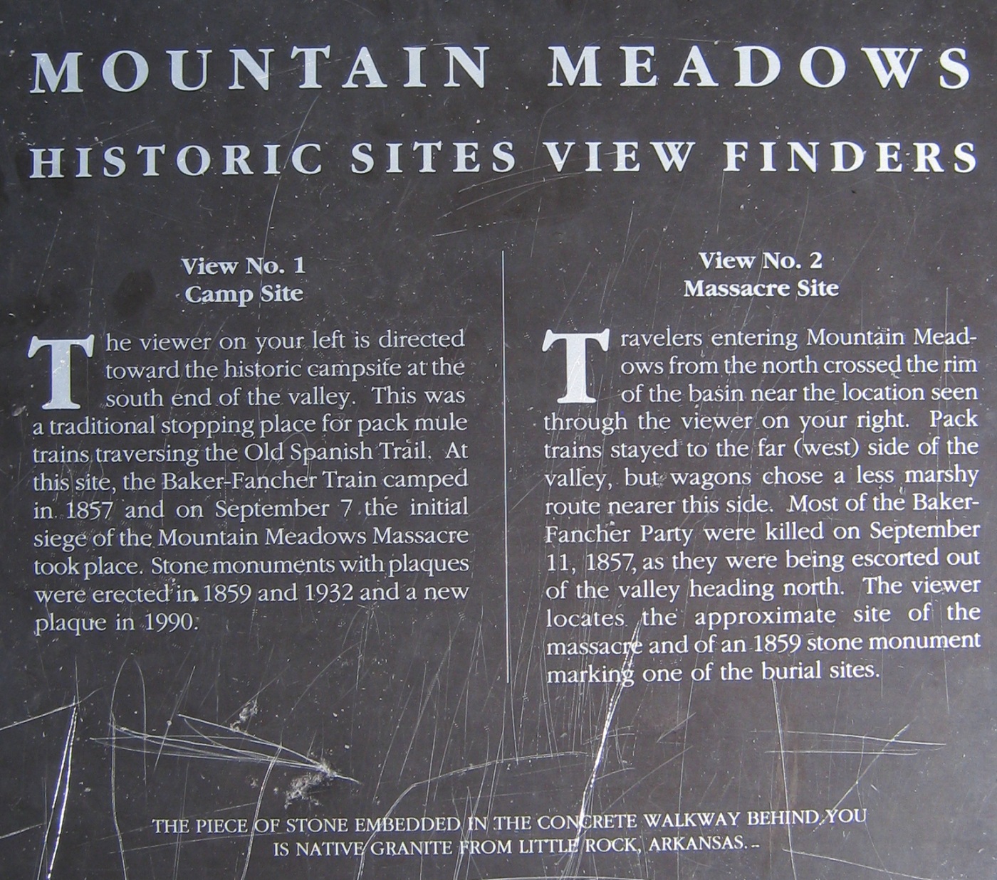 mountain meadow massacre One of the most controversial and highly debated events in the history of the church of jesus christ of latter-day saints is the mountain meadows massacre. mountain meadow massacre One of the most controversial and highly debated events in the history of the church of jesus christ of latter-day saints is the mountain meadows massacre.
