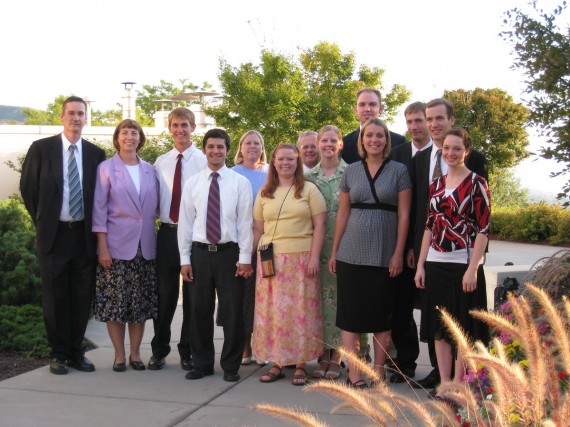 All available endowed extended family were at the temple