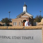 Daniel outside the Vernal Temple Daniel outside the Vernal Temple
