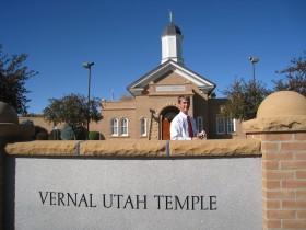 Daniel outside the Vernal Temple