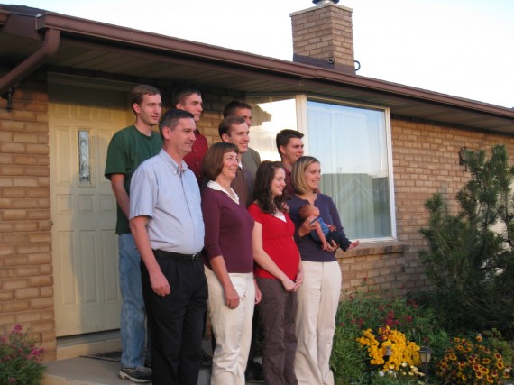 Family photo on my porch