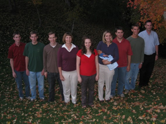 Family photo in the park