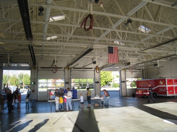 Inside the fire station