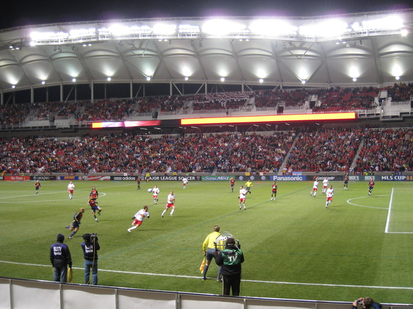 Real Salt Lake advance against the Red Bulls.