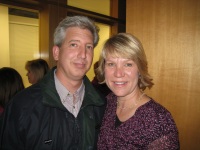 Trent and Michelle at the Allred Theater box office.