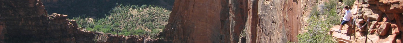 Steven admiring the view before the last leg of Angels Landing