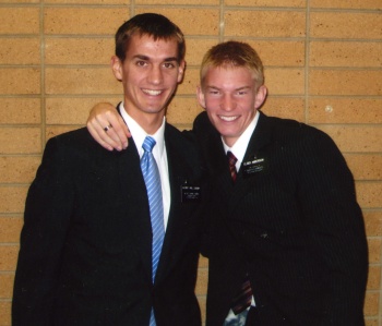 Daniel and Spencer at the MTC.