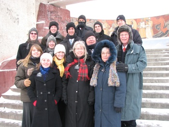Missionaries in Mongolia on Zaisan Hill