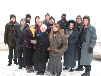 Missionaries in Mongolia on Zaisan Hill