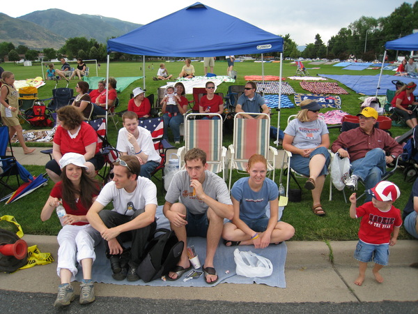 Family at the parade