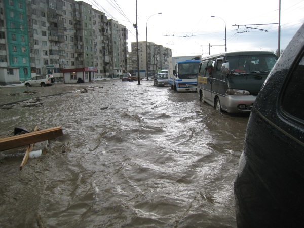 Flooding in Ulaanbataar, Mongolia.