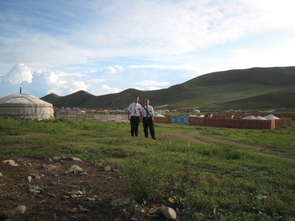 Daniel and companion in Ulaanbataar.