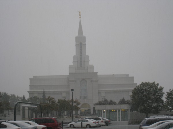 The rain turns to snow on this day in October