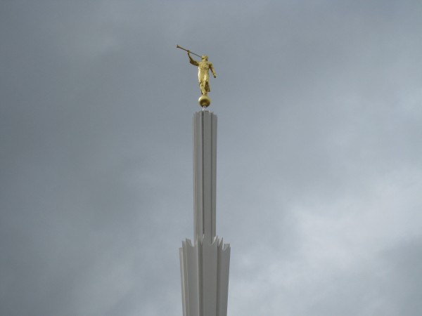 The spire was originally gold colored but in 2002 was painted white