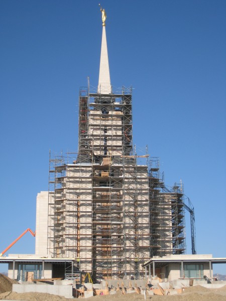 The temple has 63-foot high walls