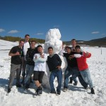 Daniel and missionaries in Mongolia. Daniel (second right) with missionaries from his zone in Ulaanbaatar.