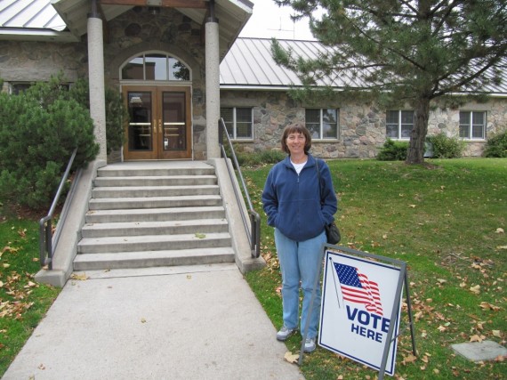 Jill early voting in the Kaysville City elections