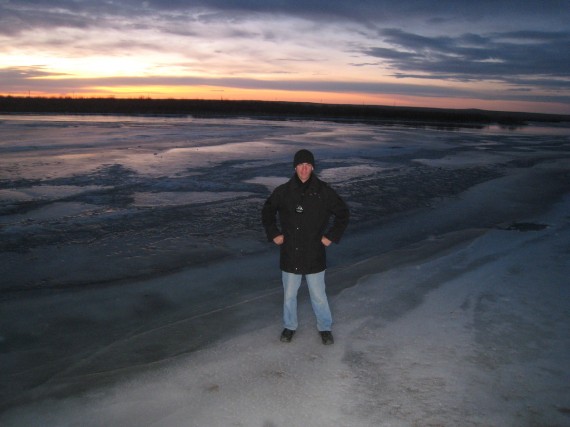 Daniel by the river in Choibalsan