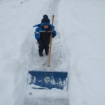 Bryson shoveling snow Bryson shoveling snow