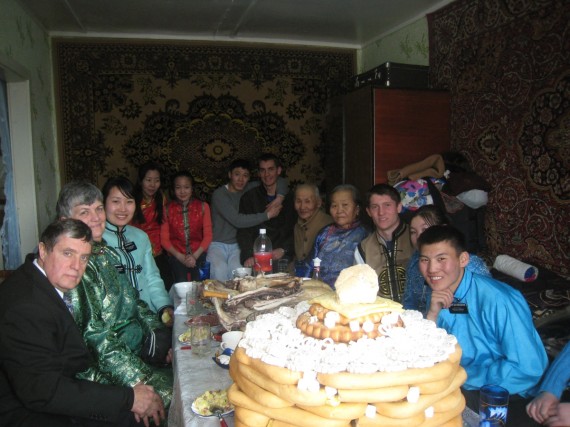 Daniel with Mongolian members