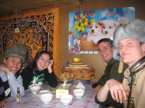 Daniel with Mongolian members