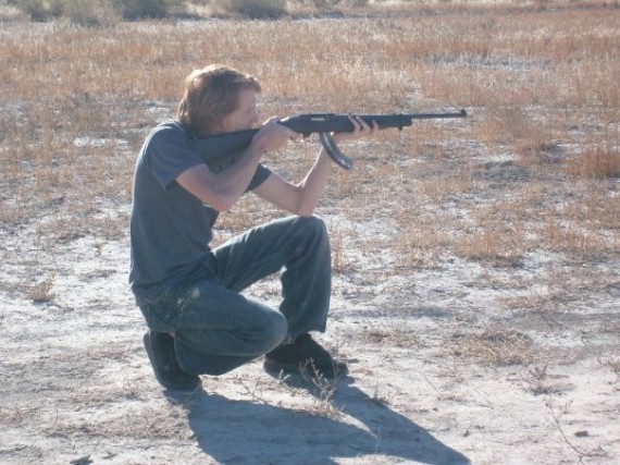 Sean on the range
