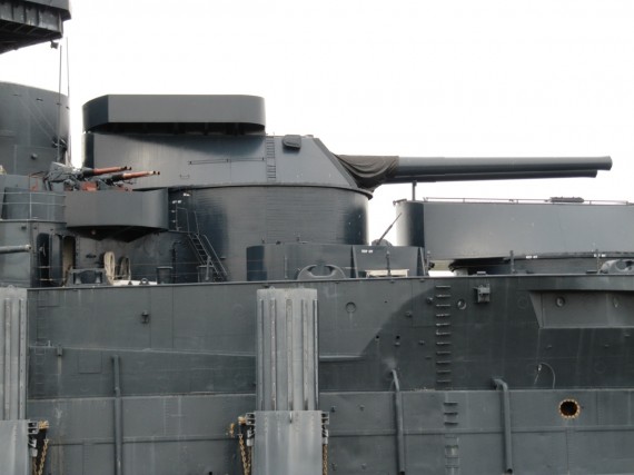 14 inch guns on the Battleship Texas