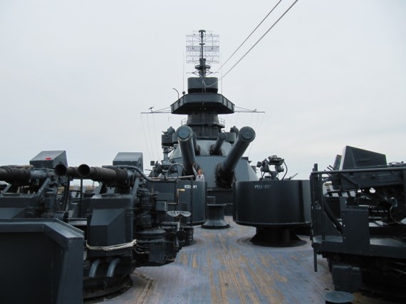 Battleship Texas from the bow