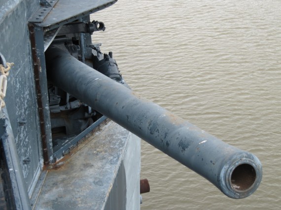 There were guns everywhere on Battleship Texas