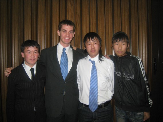 Daniel with Mongolian baptismal candidates
