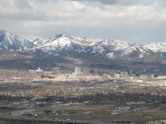 Salt Lake City from the air