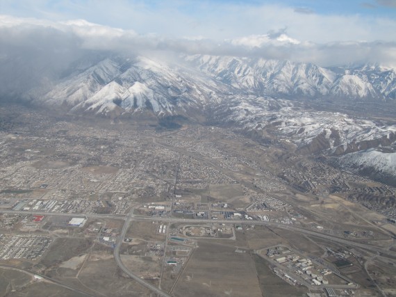 Salt Lake valley from the air