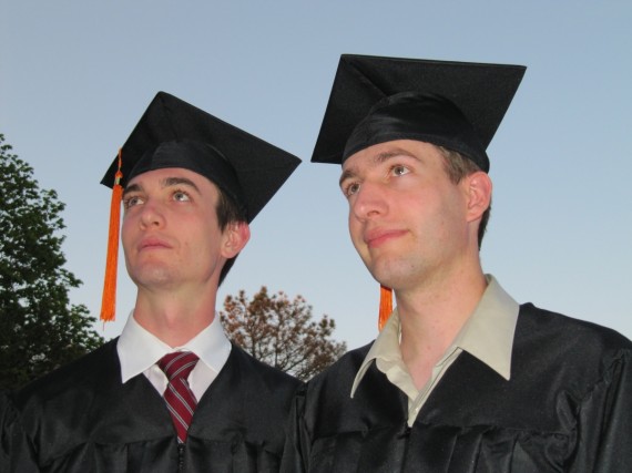 Jake and Paul after graduation