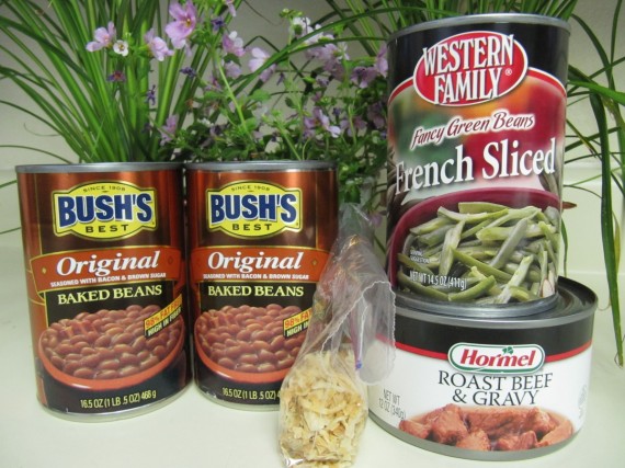 Beefy Bean Casserole ingredients