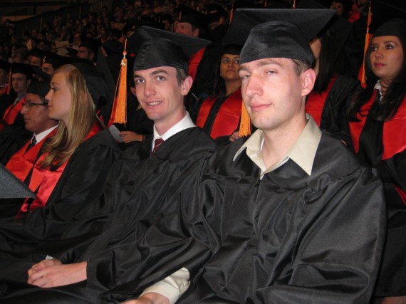 Jake and Paul at graduation