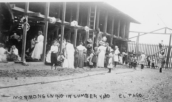 Mormons living in El Paso lumber yard