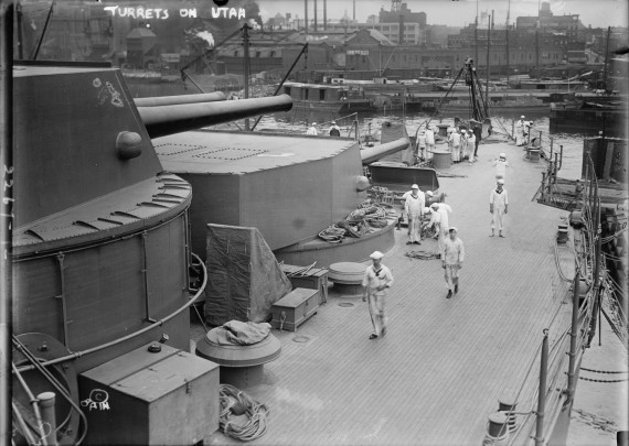 USS Utah turrets