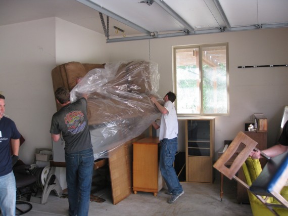 Large items were stored in Steven and Adelaide's cavernous garage