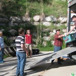 Derek's family helping to unload the U-Haul. Derek's family helping to unload the U-Haul.