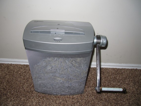 Eco-Friendly Green Paper Shredder